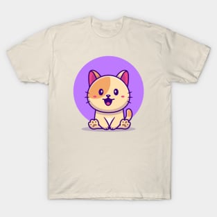 Cute Cat Sitting T-Shirt